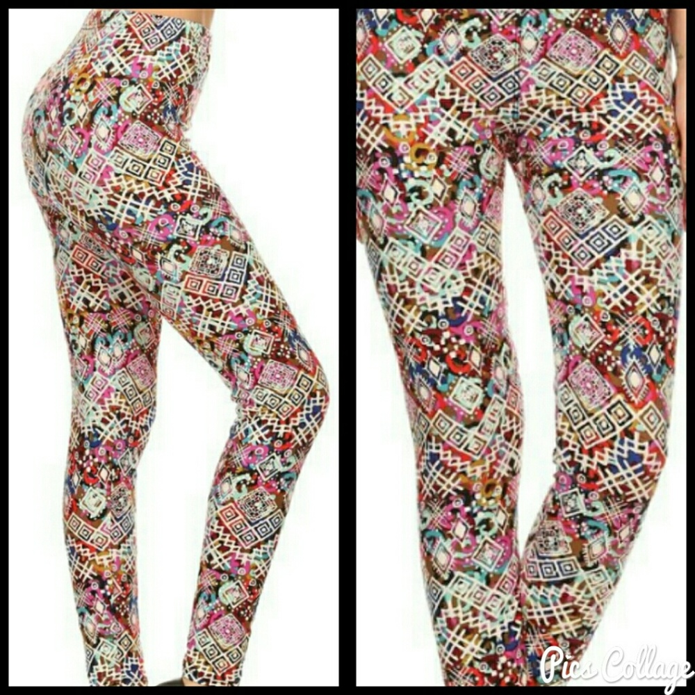 Brushed Color Mix Leggings - Picture 8 of 8